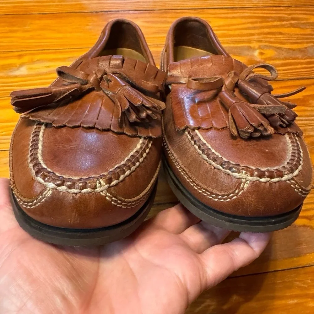 Johnston‎ & Murphy Leather Tassel Loafers Size 8.5 M
